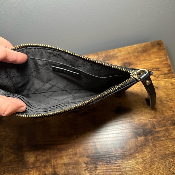 Michael Kors Black Pebbled Leather Wristlet Clutch - Picture 5 of 10